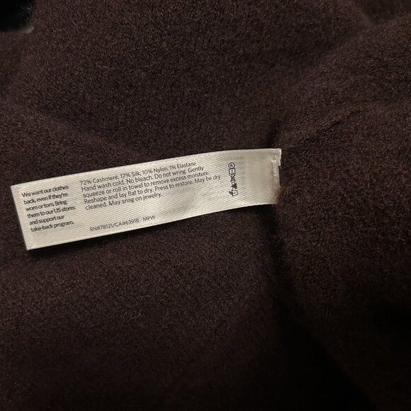 Eileen Fisher - Brown Cashmere Sweater - XL - Picture 3 of 4